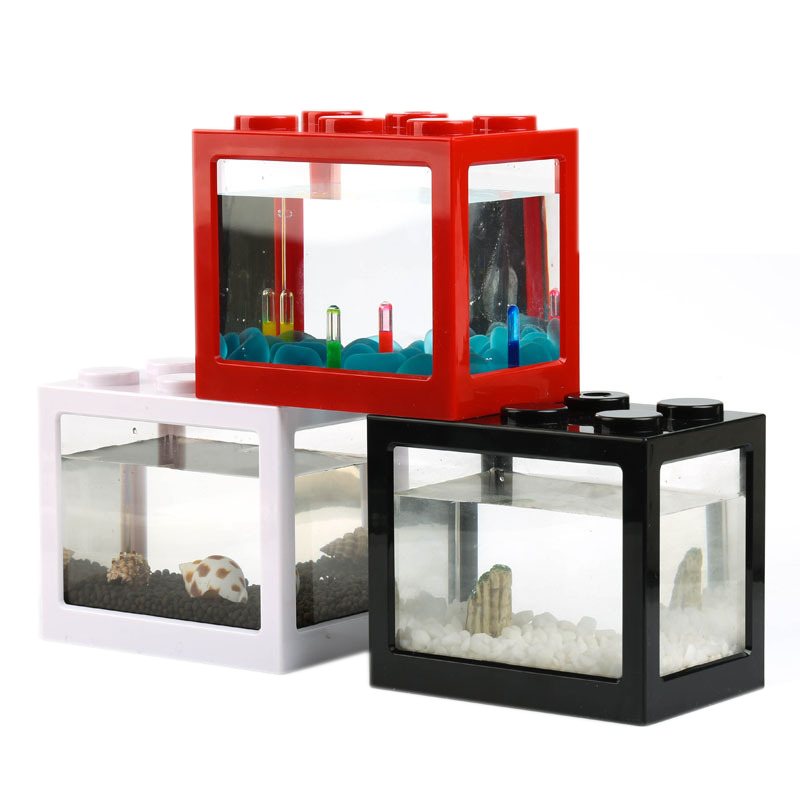 7 Color Mini Aquarium Betta Fi - огляд і ціна Fish Toy In Aquarium