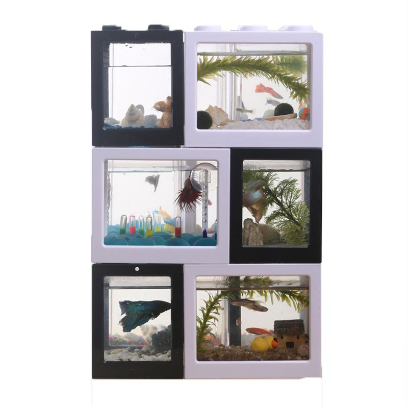 7 Color Mini Aquarium Betta Fi - огляд і ціна Fish Toy In Aquarium
