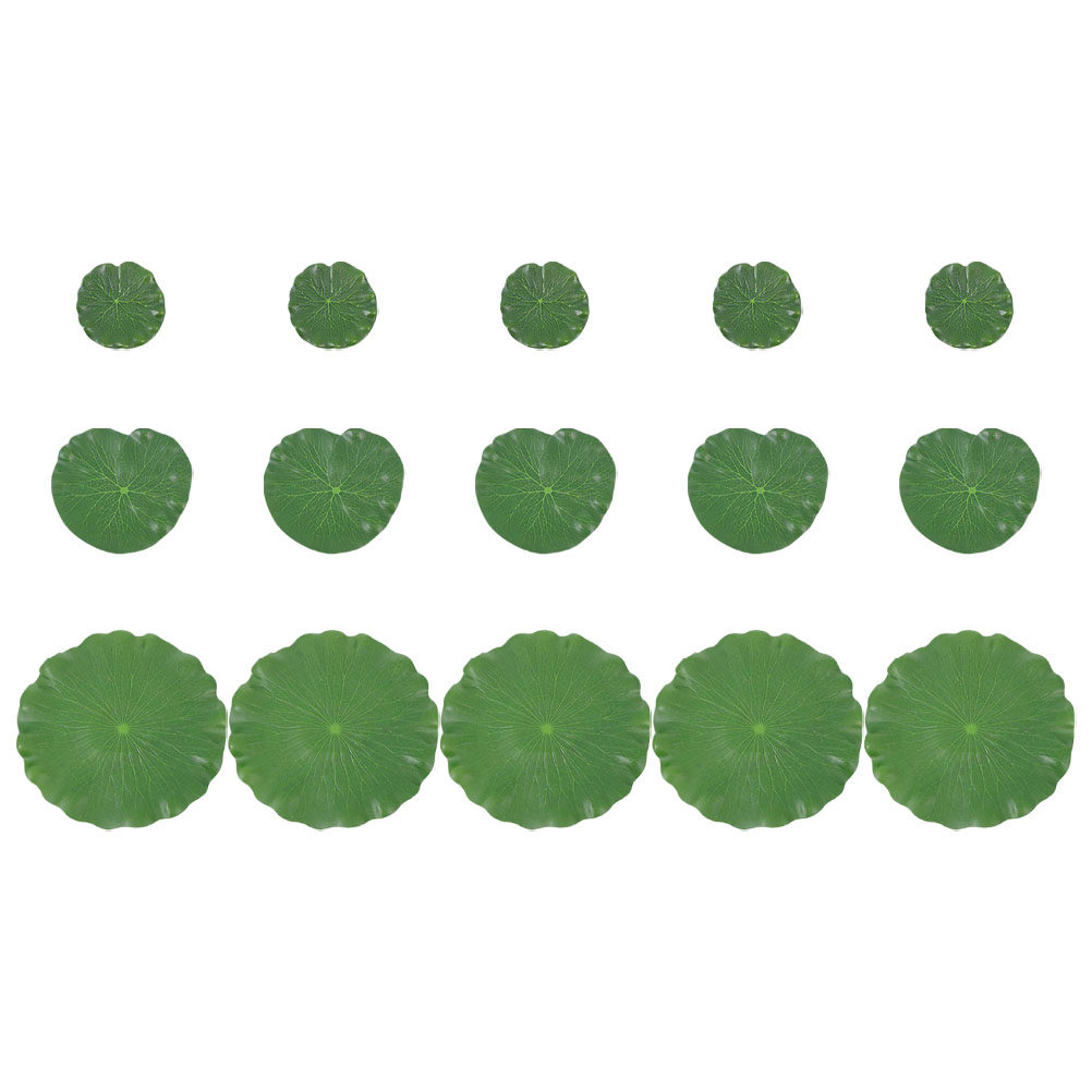 15Pcs Artificial Lily Pads Rea - огляд і ціна Aquarium Fish Artificial