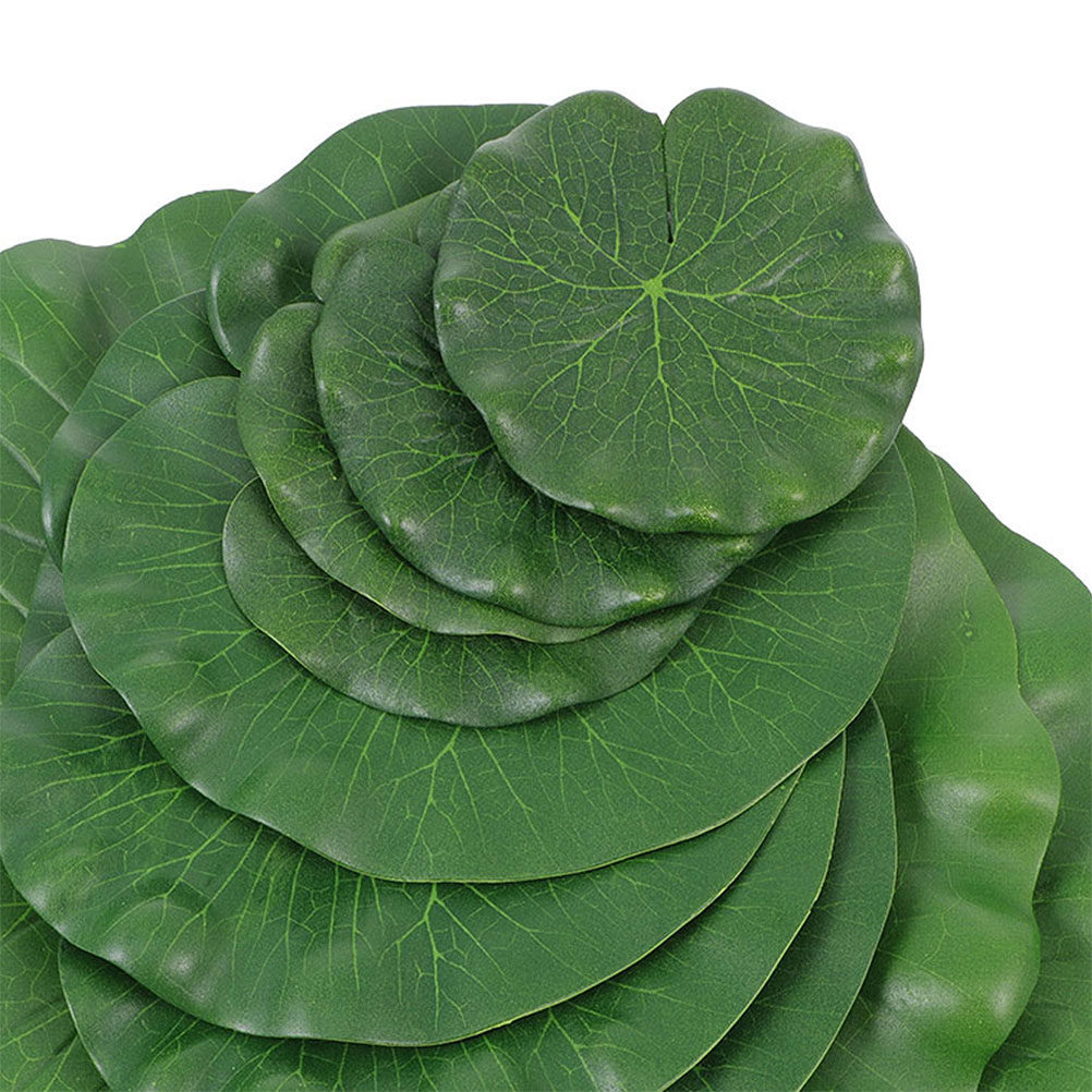 15Pcs Artificial Lily Pads Rea - огляд і ціна Aquarium Fish Artificial