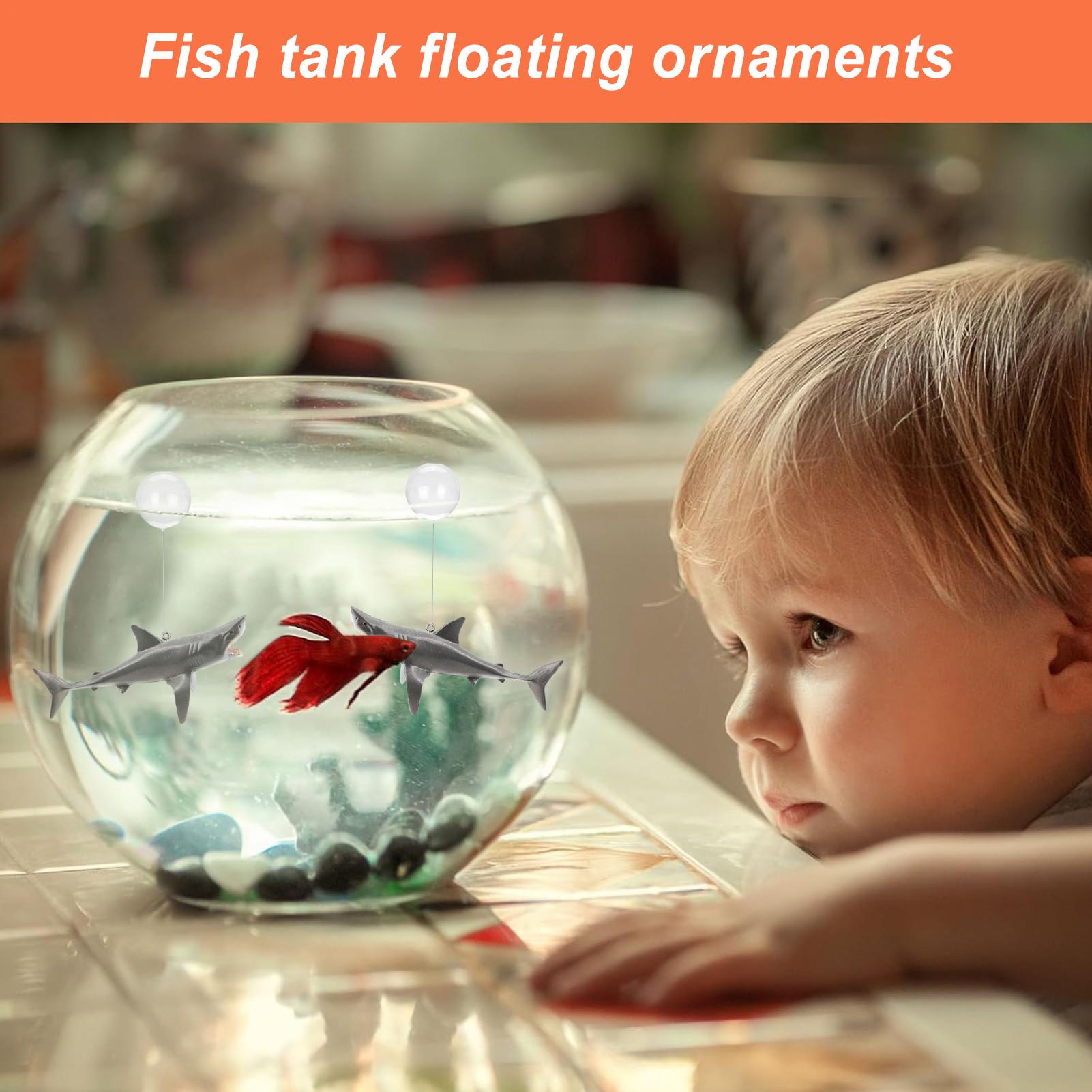Floating Shark Aquarium Landsc - огляд і ціна Aquarium Fish Escape