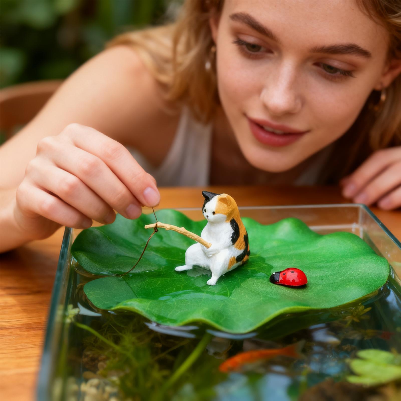 Aquarium Decor Floating Cat Fi - огляд і ціна Aquarium Fish Escape