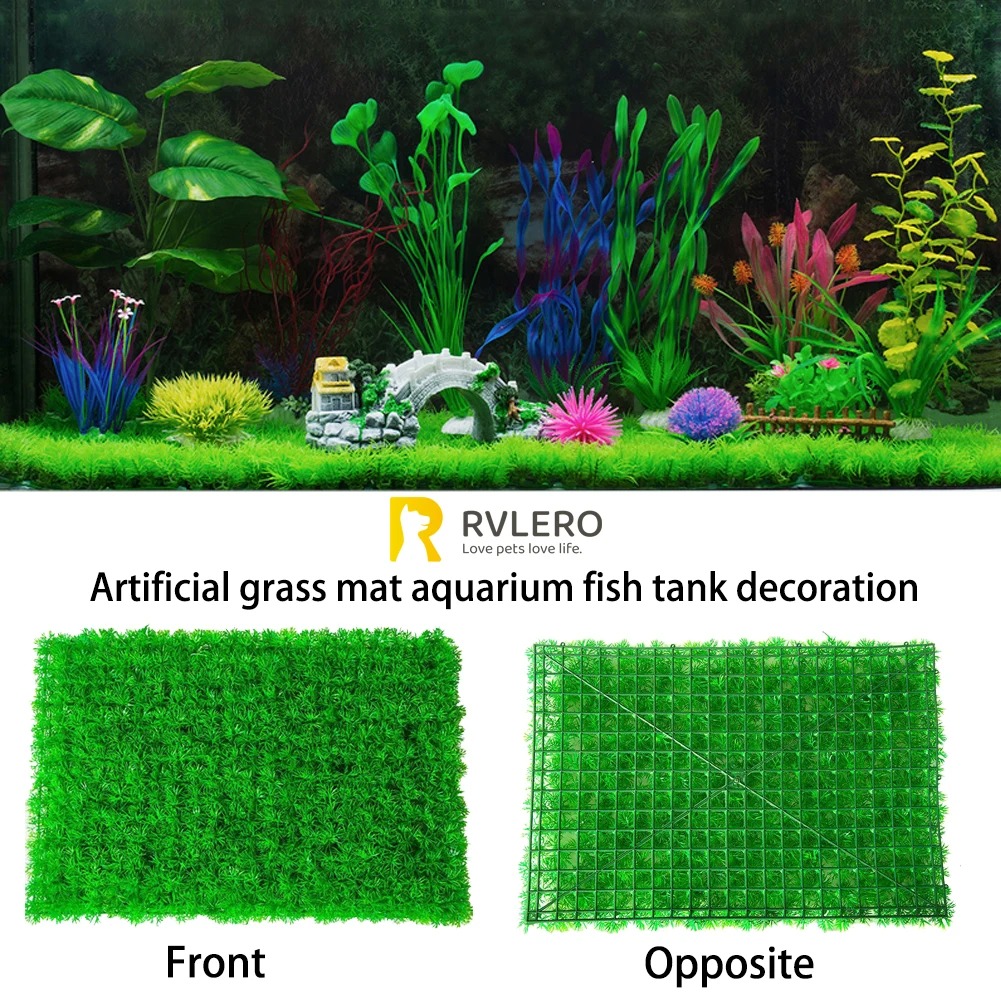 Artificial Grass Lawn Aquarium - огляд і ціна Aquarium Fish Artificial