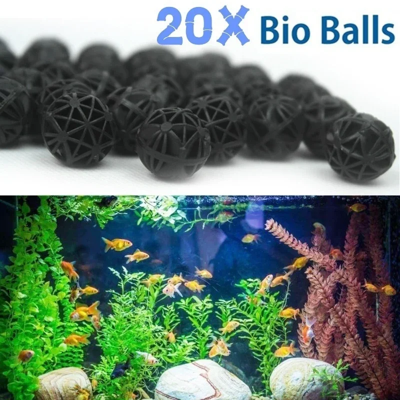 20Pcs 16mm Aquarium Filter Bio - огляд і ціна Aquarium Fish Ball